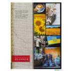 Ежедневник А5 (13,7*19,7см) Мандарин недатированный 160л. 7БЦ, укр. блок БК35*