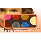 Аквагрим для лица краски Djeco 6цв. Металлик DJ09232