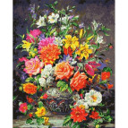 Картина раскраска по  номерам на холсте 40*50см  Mariposa Q2148 Роскошный букет роз