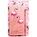 Блокнот 9,7*18см 80л. Beauty Фламинго с ручкой 225-1