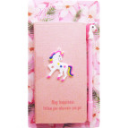 Блокнот 9,7*18см 80л. Beauty Единорог с ручкой 225-2