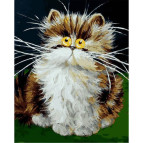 Картина раскраска по  номерам на холсте 40*50см Babylon VP876 Котенок