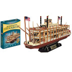Конструктор 3D CubicFun Пароплав Миссисипи серия Т T4026h