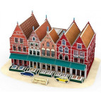 Конструктор 3D CubicFun Рыночная площадь Брюге C182h