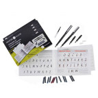 Набор для каллиграфии Manuscript Masterclass Set (2 ручки 4 пера 12 картриджей конвертер) MC160