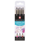 Ручки капиллярные PIGMA Micron PN Crafts 3цв (Розово-красный пурпуровый бордовый) POXSDKPN3B
