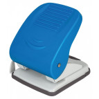 Дырокол металический Economix E40136 40л. с линейкой синий