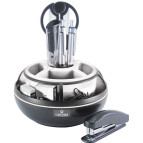 Настольный набор пластик Optima 9предм белый O31724-01