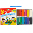 Пластилин 12 цв. ГАММА_НОВ TRAVEL KIDS 144гр к/у со стеком 331011/TK