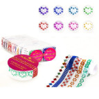 Декоративный скотч Schreiber PVC 1,5см*1,1м сердечки, цвета в ассортименте S-5516