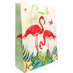 Пакет подарочный бумажный Tukzar 42*30*12см Фламинго, 4 дизайна XM-2057(L)