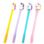 Ручка гелевая с насадкой Единорог ассорти, синяя №1141