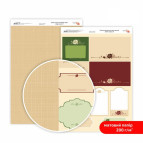 Бумага для дизайна Роса Talent А4 200г/м матовая двухсторонняя Магия роз-8 5318008