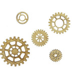 Заготовка для декорирования Rosa Talent (фанера) набор 5шт Часовые механизмы 288907