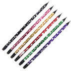 Карандаш простой графитный Platino черное дерево со звездочками и ластиком 56912-9