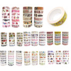 Декоративный скотч Decor 15мм*10м орнамент, в ассортименте YD-15*10