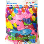 Шарик воздушный Mazari стандарт 25см Mix перламутр, Пожелания, 1 шт ST-8863