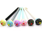 Ручка гелевая с насадкой Пироженое ассорти, синяя №239