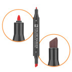 Скетч маркер STA 3202 двухсторонний 0,7мм, 1-7мм