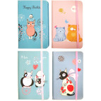 Блокнот А6 80л. Camis на резинке, Cat 30507