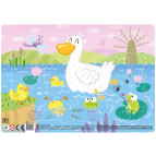 Пазлы dodo 21 элемент Утята, с рамкой 21*30см R300183