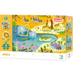 Пазлы сортер dodo 18 элементов Африка 31*45см 300159