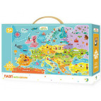 Пазлы dodo 100 элементов Карта Европы (укр) 46*64см 300129