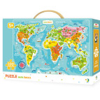 Пазлы dodo 100 элементов Карта Мира 46*64см 300110