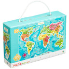 Пазлы dodo 100 элементов Карта Мира (англ) 46*64см 300123