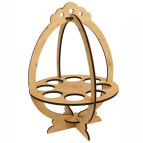 Заготовка для декорирования Rosa Talent (фанера) Подставка для яиц Корзинка-2 19,6*19,2*27,2см 2806067