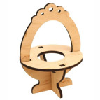 Заготовка для декорирования Rosa Talent (фанера) Подставка для яиц Корзинка-1 9,3*9,3*13,6см 2806066