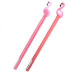 Ручка гелевая с насадкой Фламинго ассорти, синяя Z17066