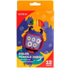 Карандаши цветные 12цв. Kite мод 048 Jumbo Jolliers трехгранные K19-048-5
