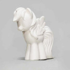 Фигурка гипс для декорирования SVT 010 Пони Радуга h-9см