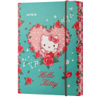 Папка для тетрадей B5 KITE мод 210 плотный картон на резинке Hello Kitty HK19-210