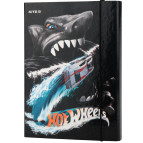 Папка для тетрадей B5 KITE мод 210 плотный картон на резинке Hot Wheels  HW19-210