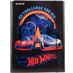 Папка-короб А4 на резинках Kite картон для труда Hot Wheels HW19-213