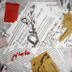 Бумага для скрапбукинга Фабрика Декора 30Х30 70г/м2 крафт с рисунком Мода 5.3.116