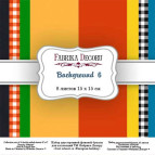 Набор бумаги для скрапбукинга Фабрика Декора 15*15см Backgrounds 6 8л 200г/м2 FDSP-03006