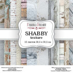 Набор бумаги для скрапбукинга Фабрика Декора 30,5*30,5см Shabby texture 12л 175г/м2 FDSP-04005