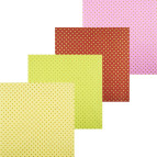 Бумага для скрапбукинга Фабрика Декора 30Х30 70г/м2 крафт с рисунком Золотой горошек 5.3.141-154