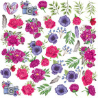 Набор карточек - картинок для декорирования Фабрика Декора Mind Flowers 02065