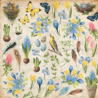 Набор карточек - картинок для декорирования Фабрика Декора Botany Spring 02066