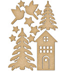 Заготовка для декорирования Фабрика Декора (ДВП 3мм) набор №168 FDSBK-168