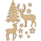 Заготовка для декорирования Фабрика Декора (ДВП 3мм) набор №172 FDSBK-172