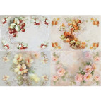 Декупажная карта-бумага 21*30см 55г/м Фабрика Декора FDCD-0026