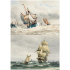 Декупажная карта-бумага 21*30см 55г/м Фабрика Декора FDCD-0140