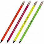 Карандаш графитный BIC Evolution Fluo HB с ластиком, 4 цвета корпуса в ассортименте 94288*