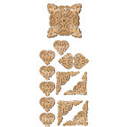 Заготовка для декорирования Фабрика Декора (ДВП 3мм) набор №96 FDSBK-96