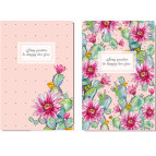 Блокнот А6 80л. картонная обложка A-Plus Кактус в клетку А6055